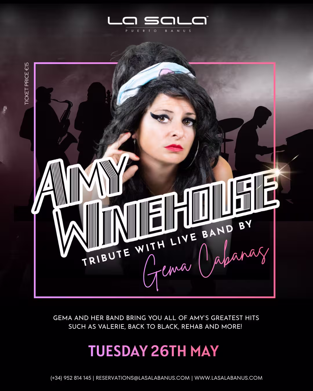 Amy Winehouse tribute in Puerto Banus at La Sala
