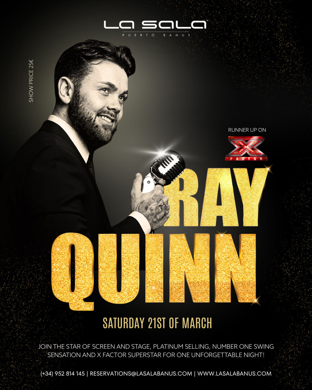 Ray Quinn star of X-Factor at La Sala Ray Quinn star of X-Factor at La Sala