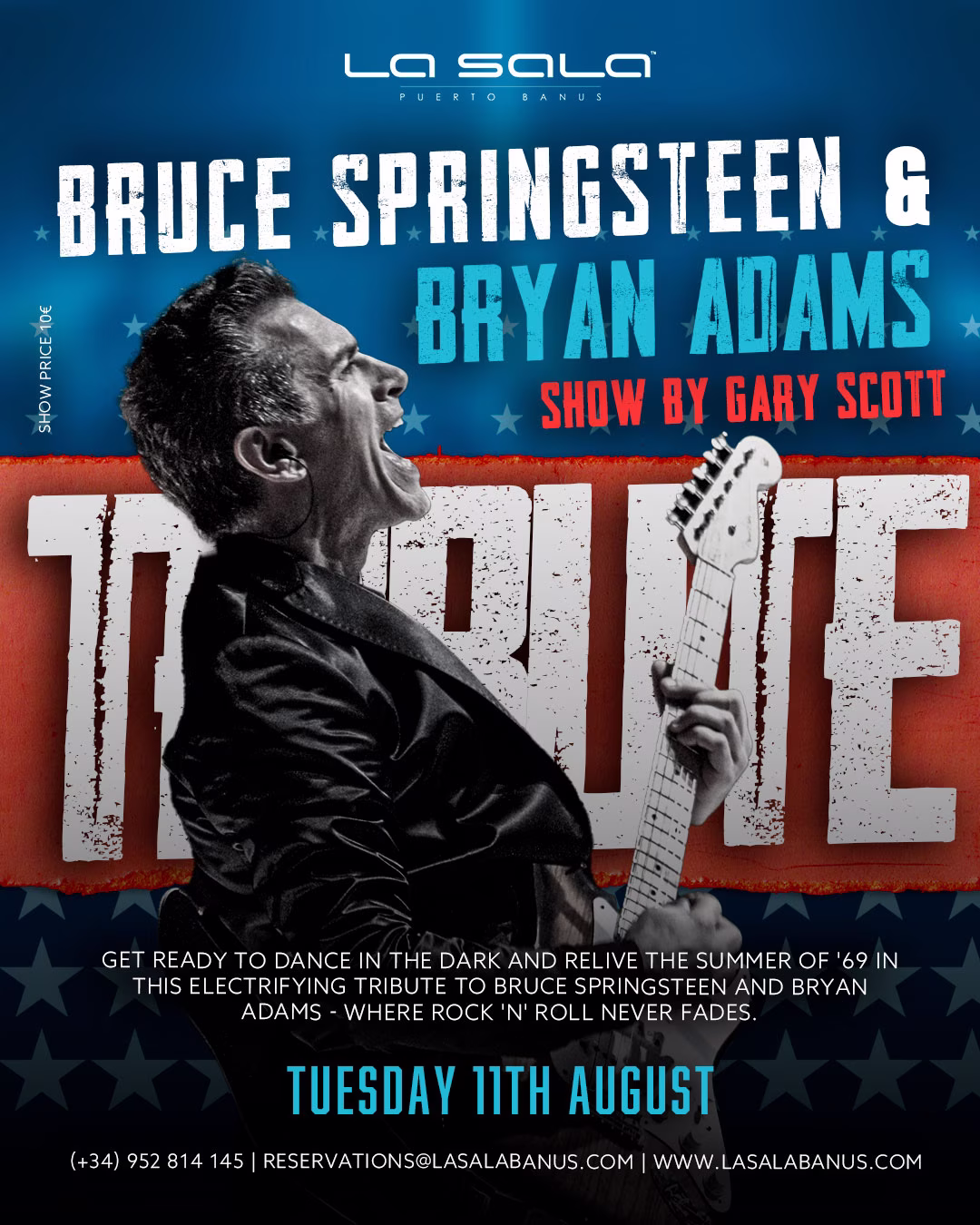 Bruce Springsteen & Bryan Adams Tribute in La Sala Puerto Banus
