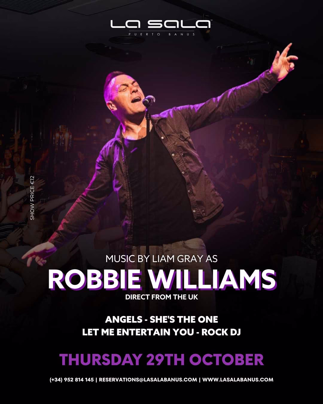 Robbie Williams Tribute in Marbella at La Sala