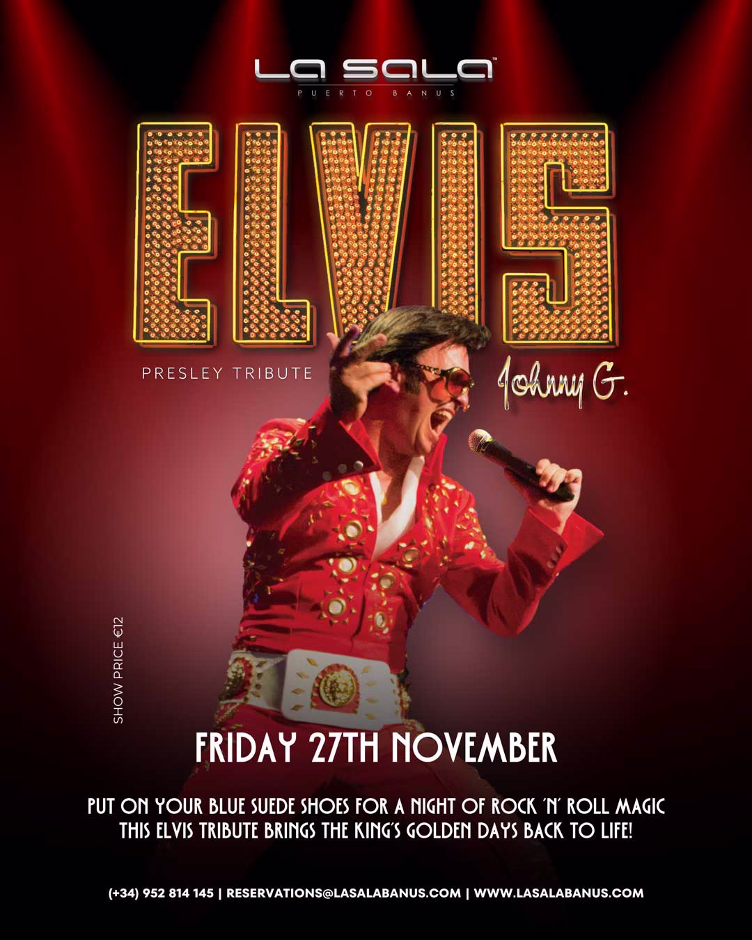elvis-11 Robbie Williams Tribute in Marbella at La Sala