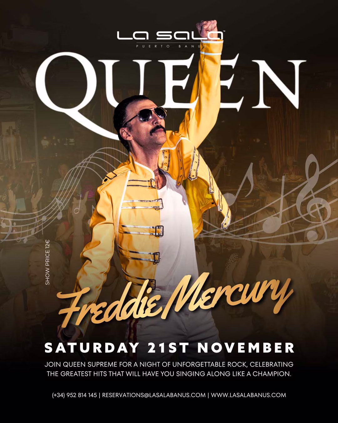 freddie-11 Robbie Williams Tribute in Marbella at La Sala