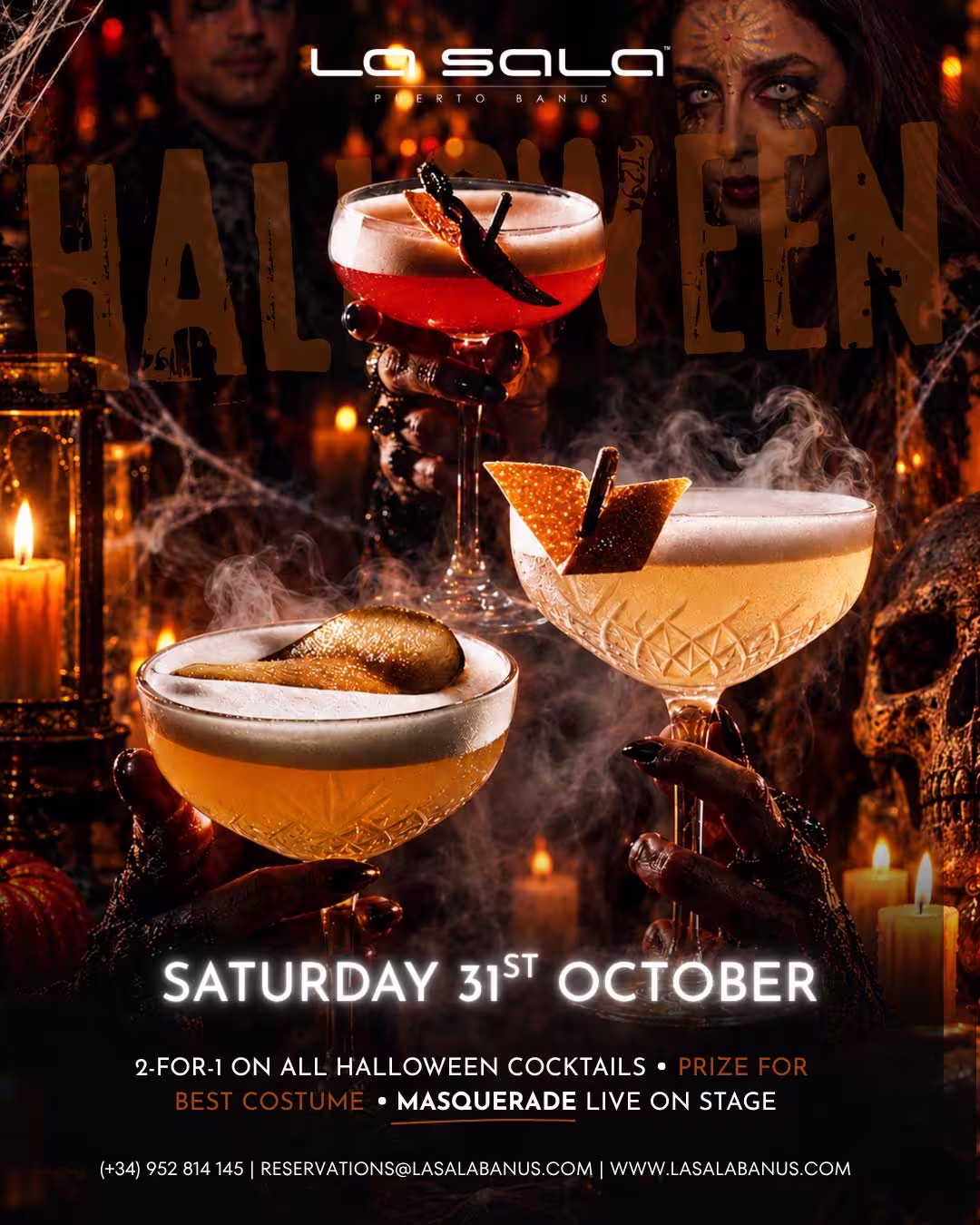 halloween Robbie Williams Tribute in Marbella at La Sala